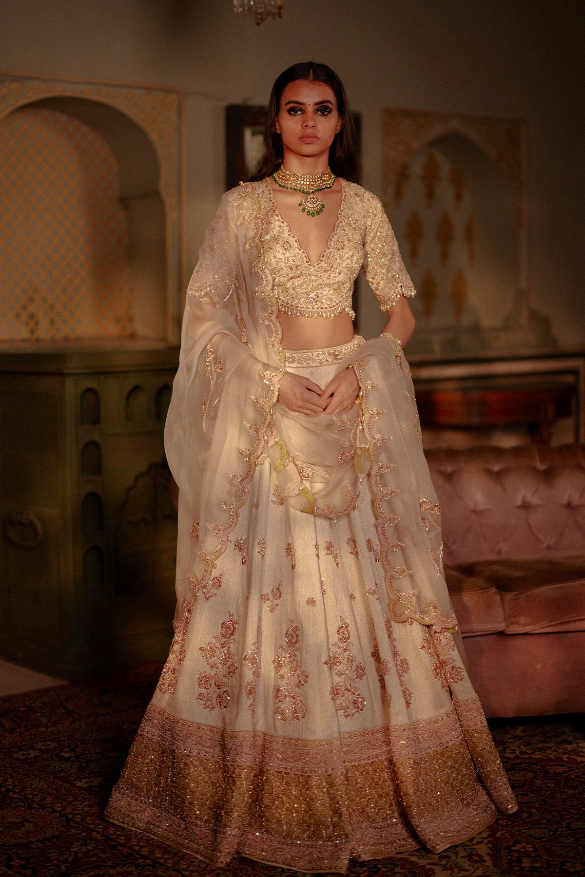 Ivory Lehenga