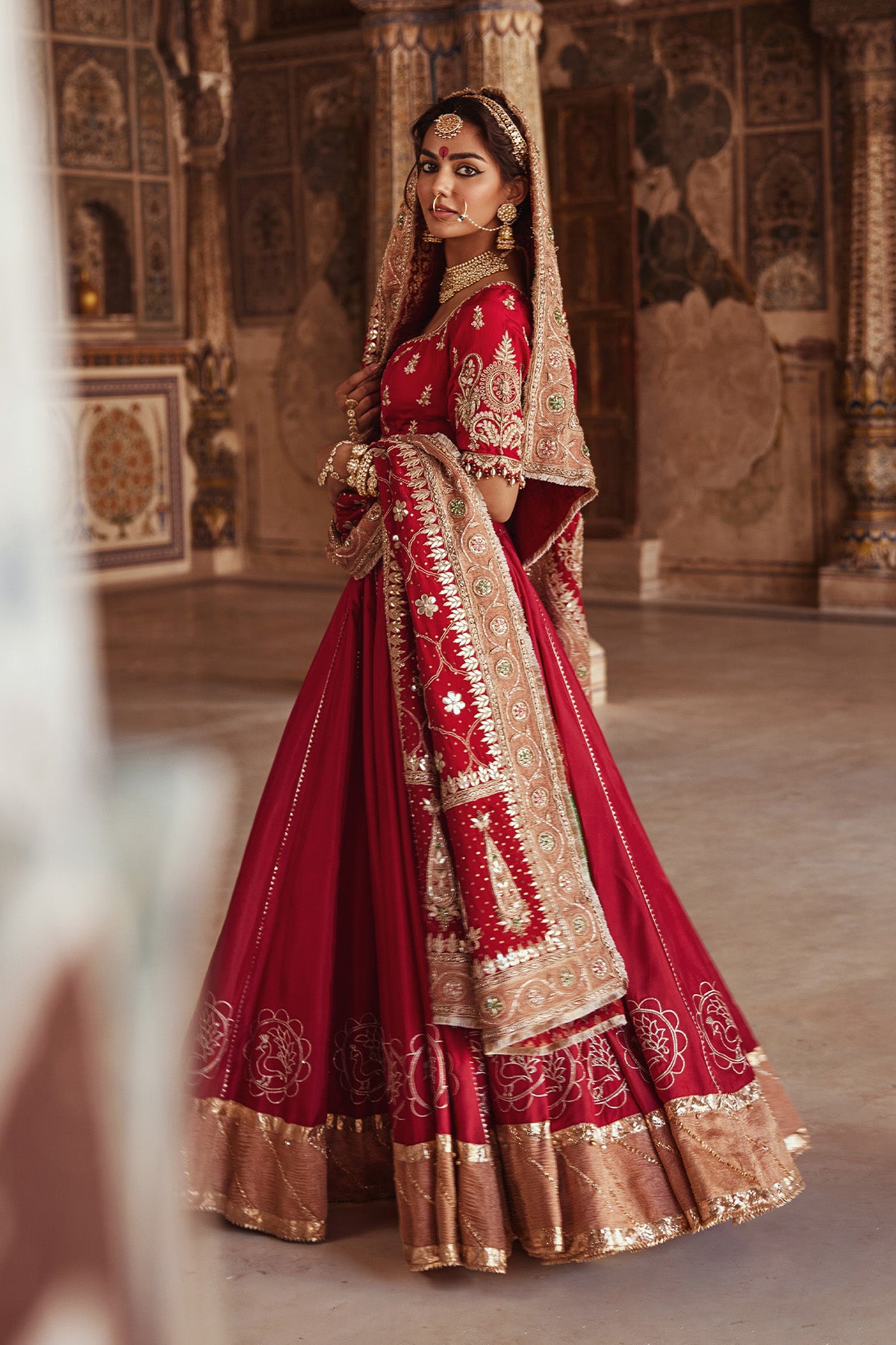 Red Lehenga