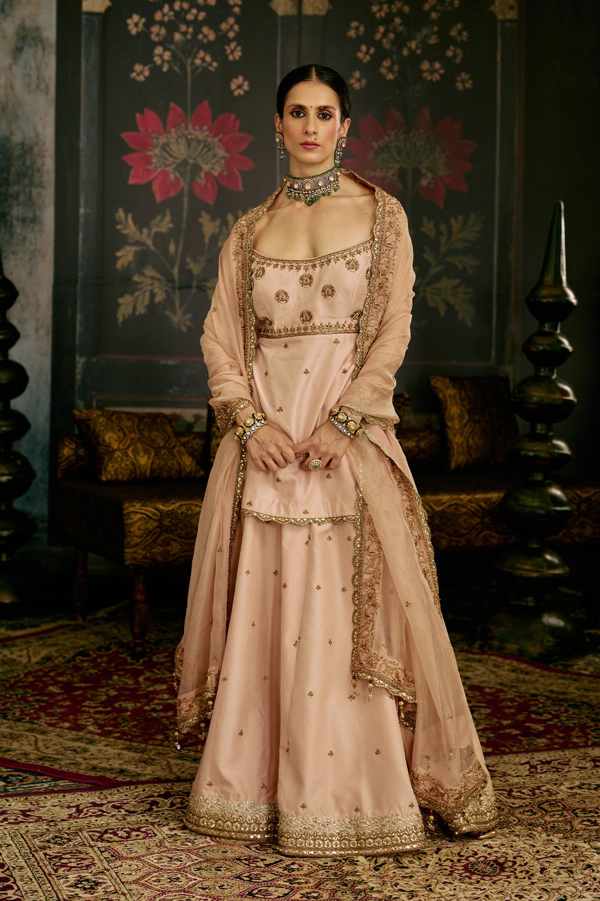 Blush Pink Sharara