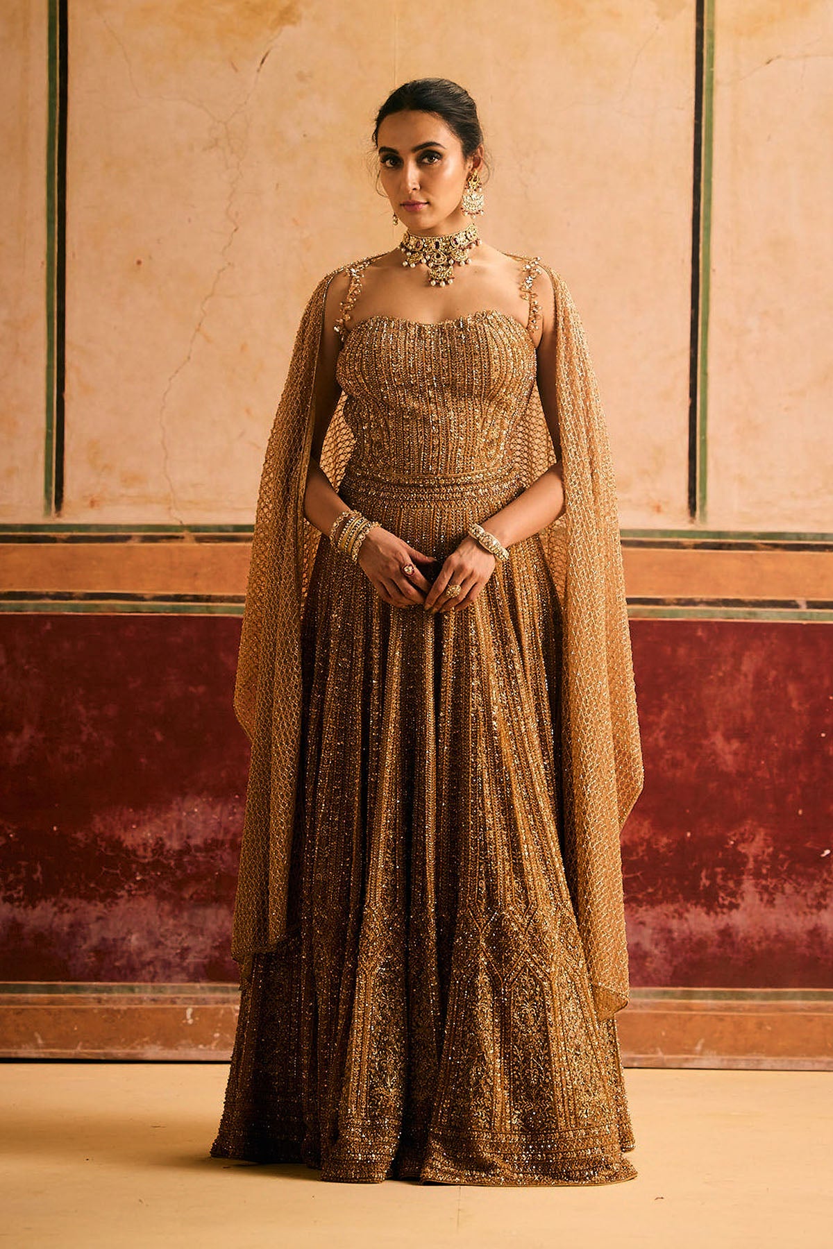 Brown Lehenga