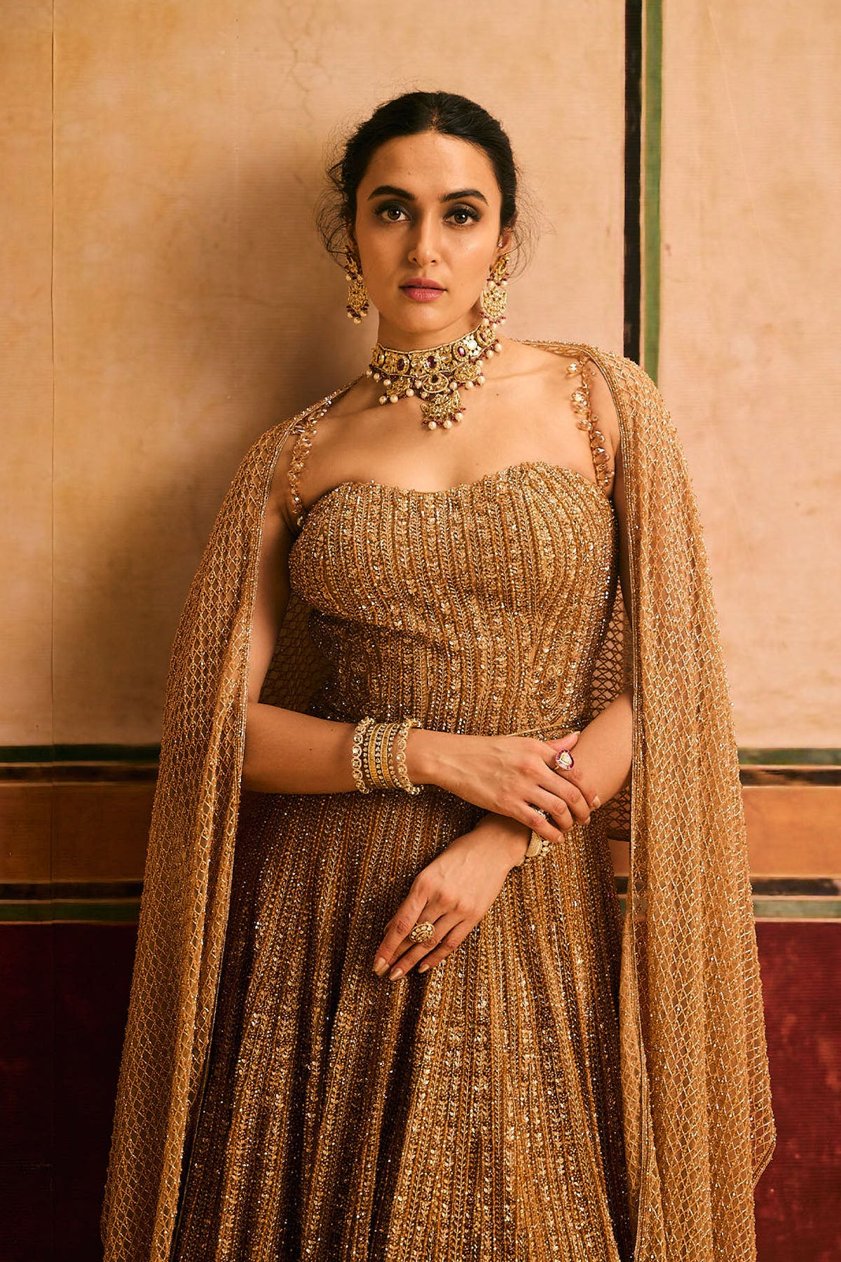 Brown Lehenga