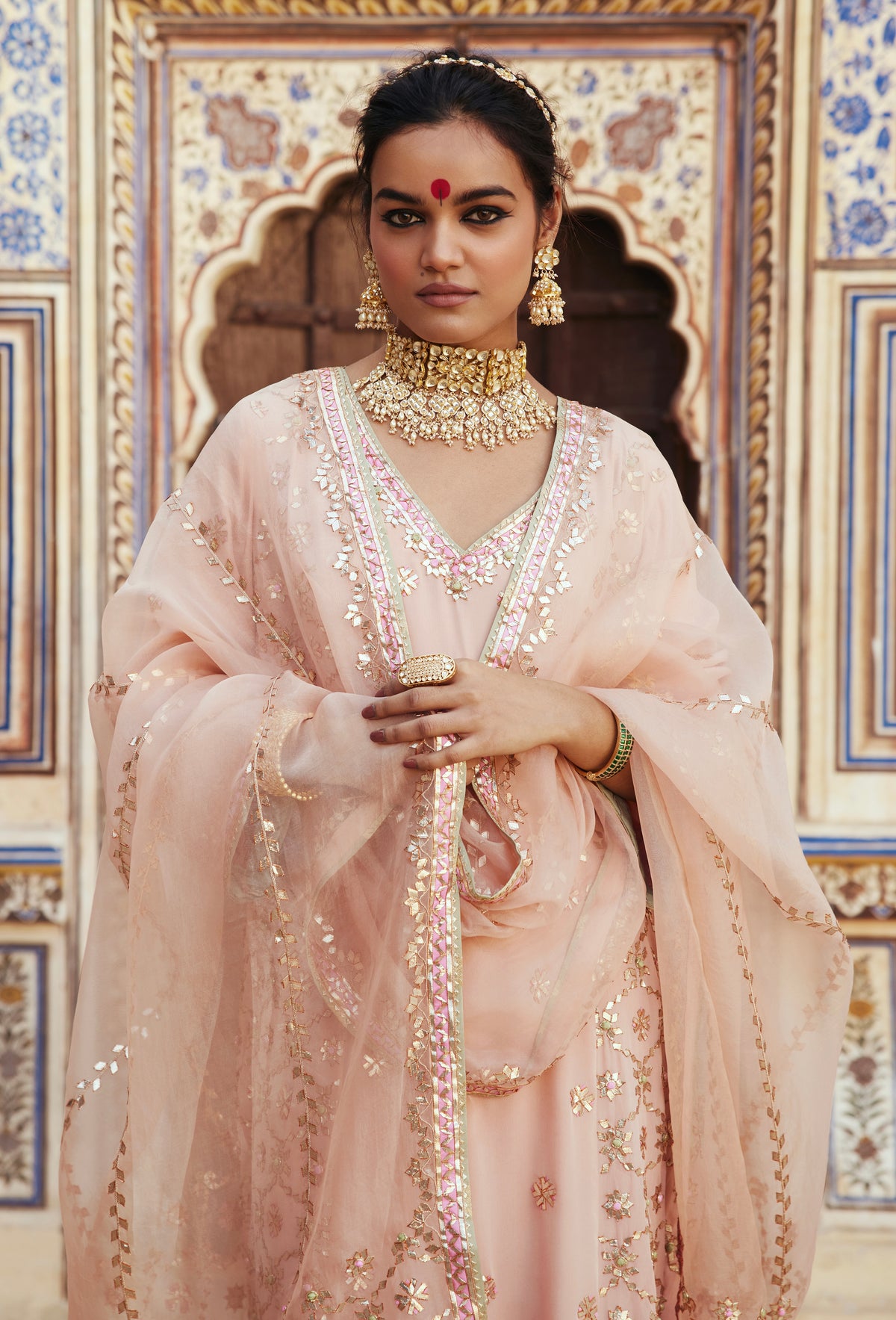 Light Peach Salwar Suit