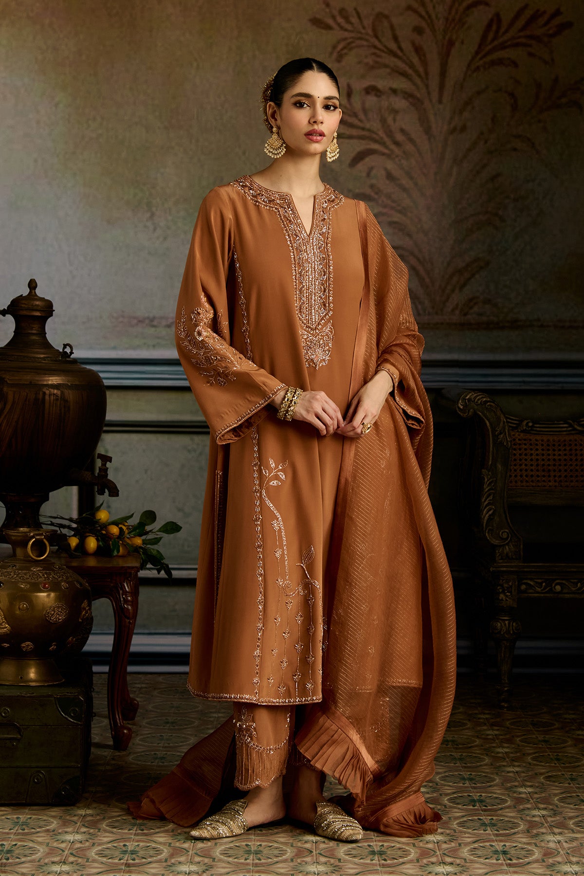 Brown Pant Set