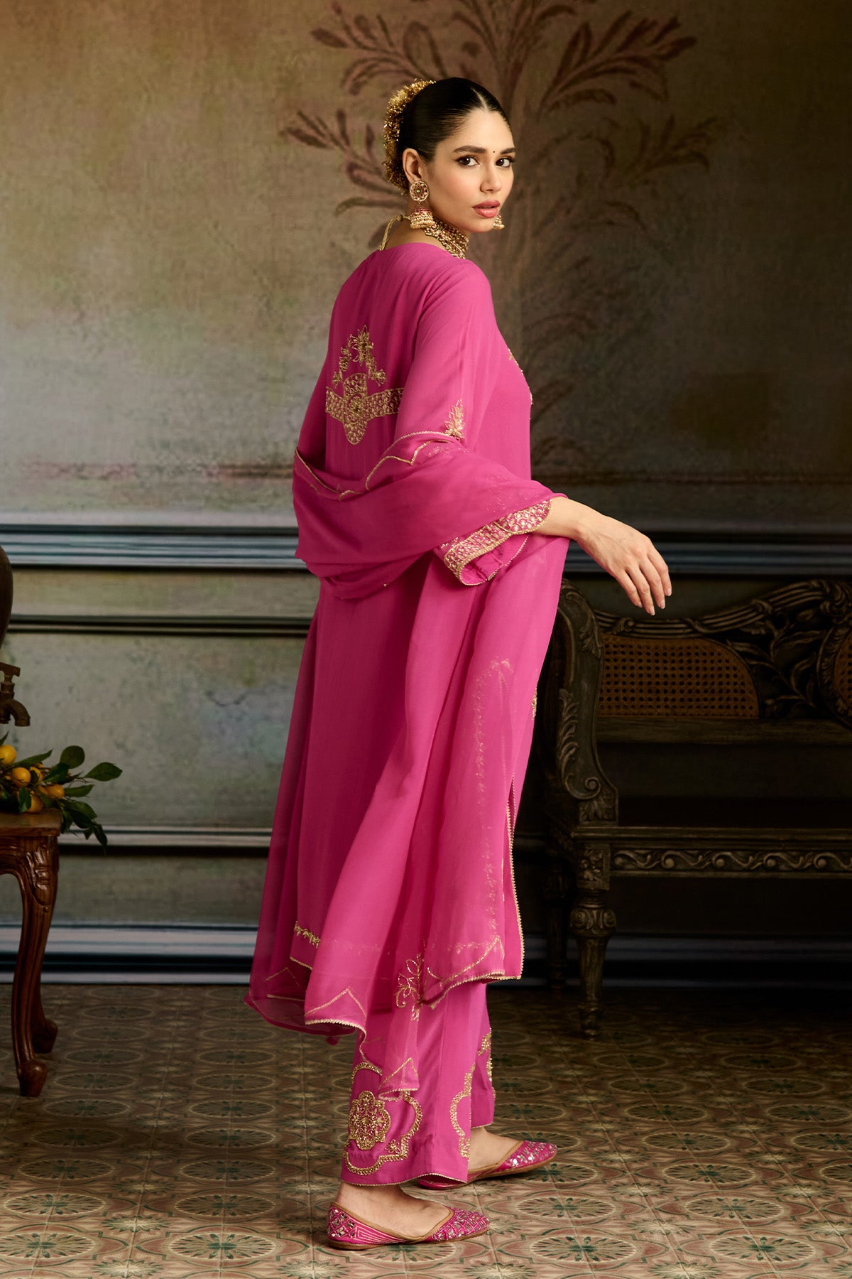 Magenta Pant Set