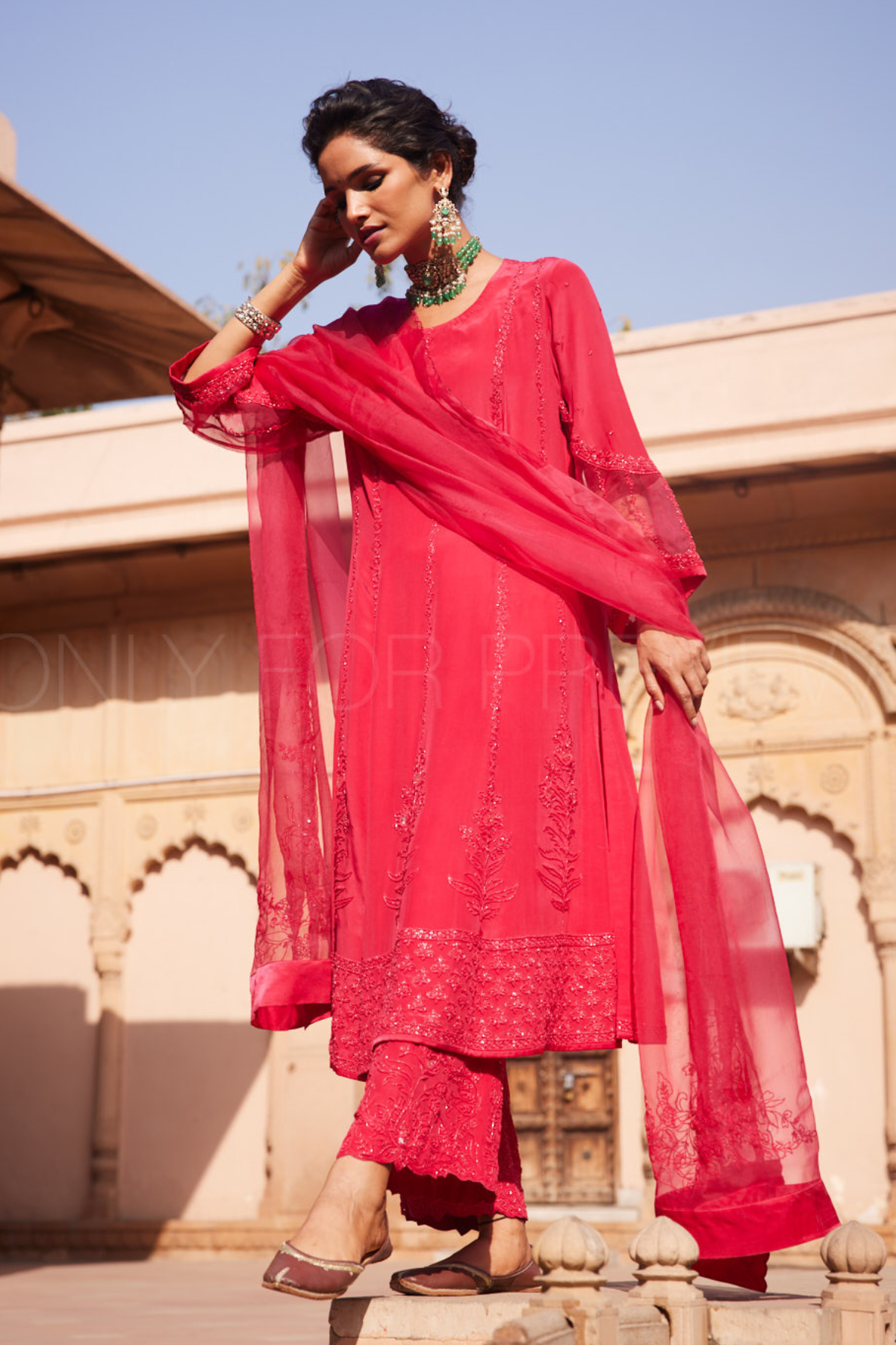 Dark Pink Pant Set