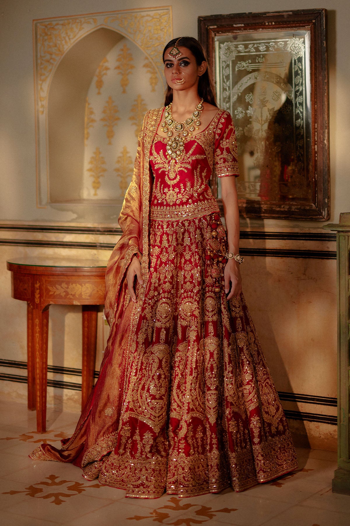 Red Lehenga