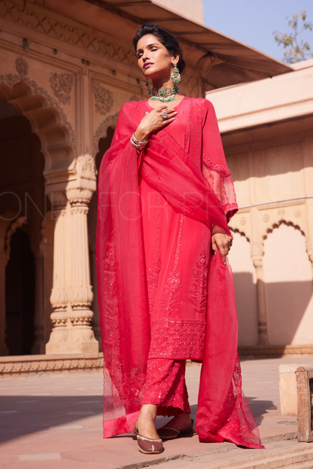 Dark Pink Pant Set