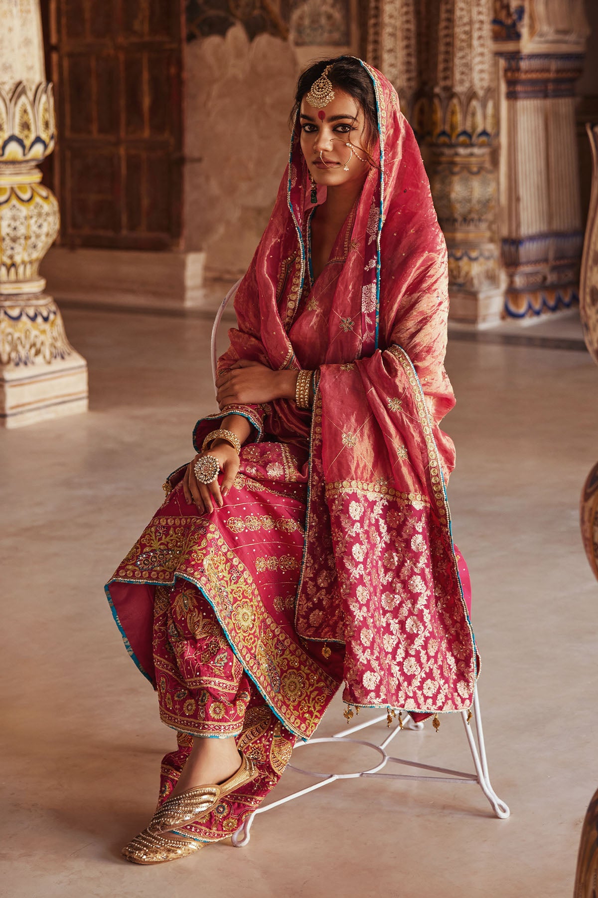 Magenta Salwar Suit