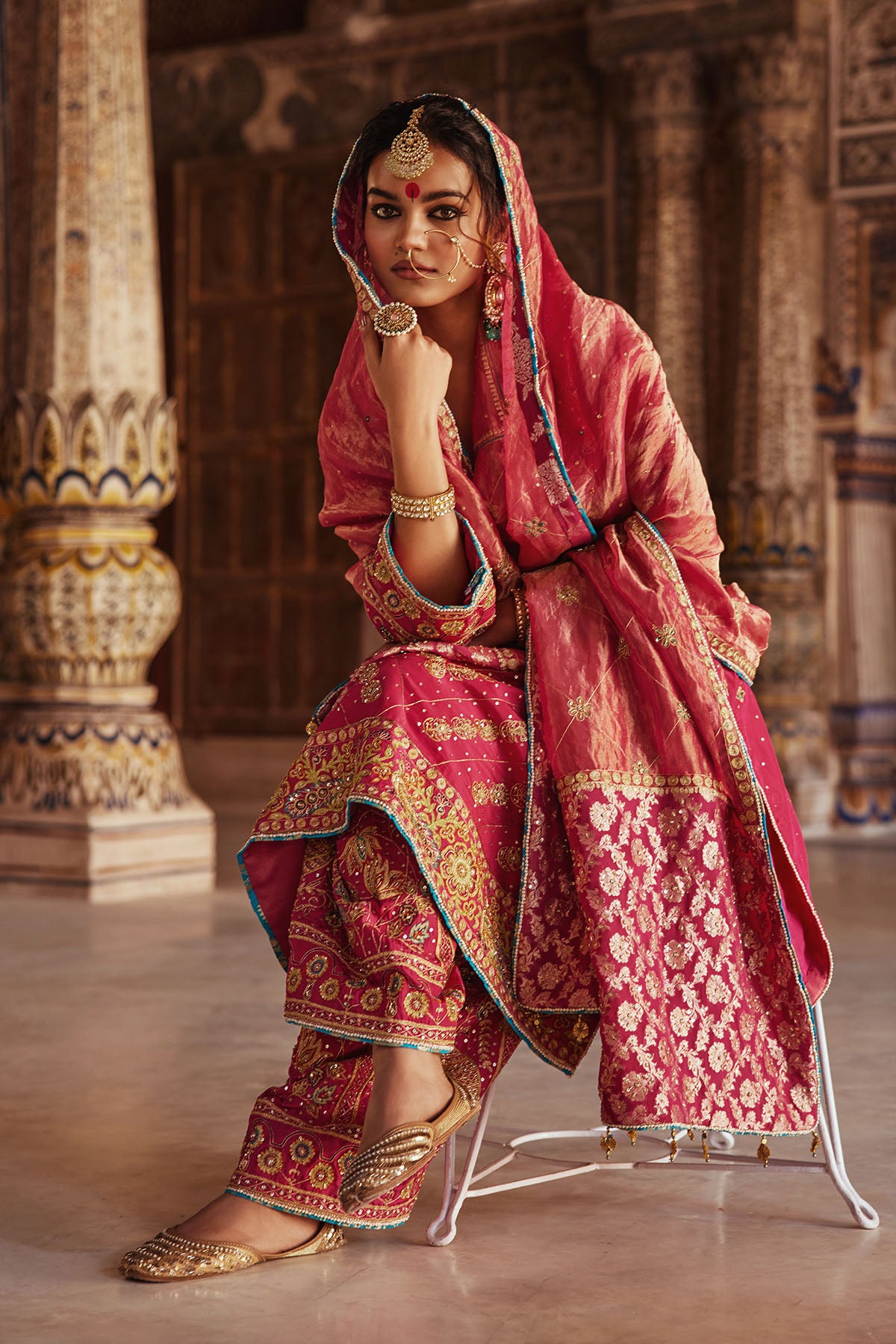 Magenta Salwar Suit