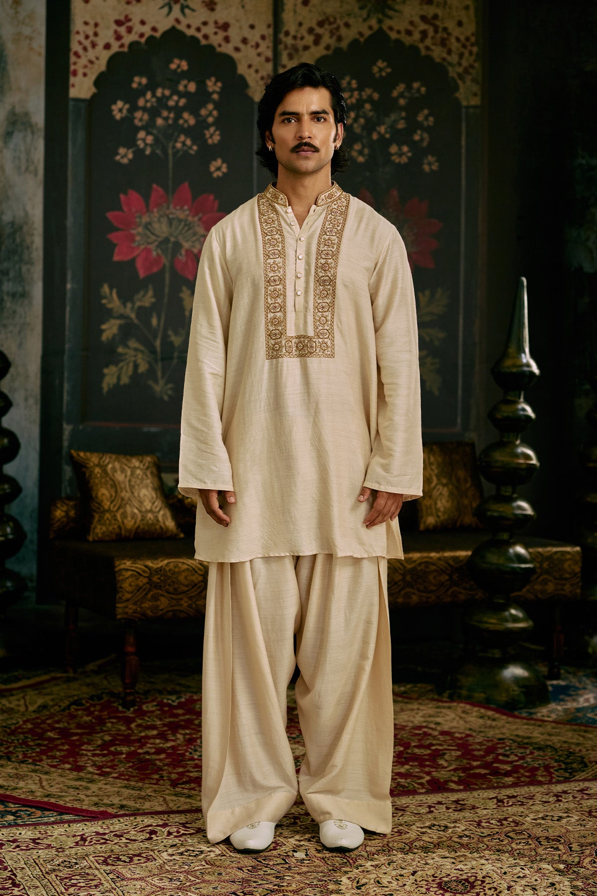 Off-White Kurta Set