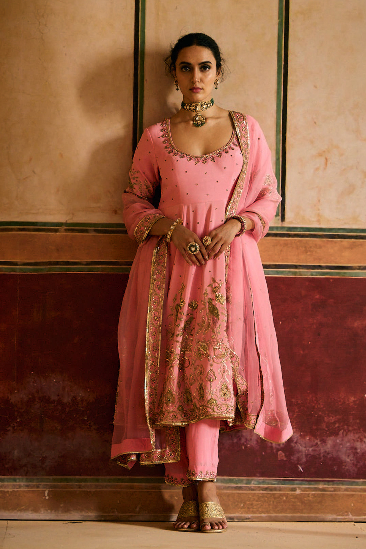 Pink Anarkali