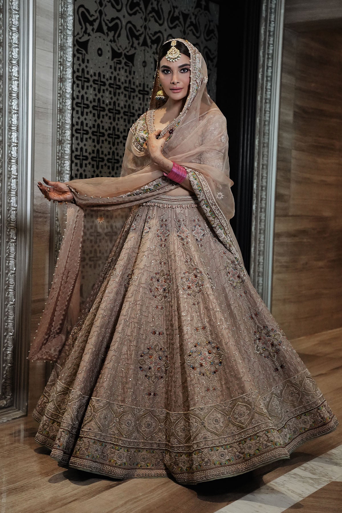 Taupe Lehenga