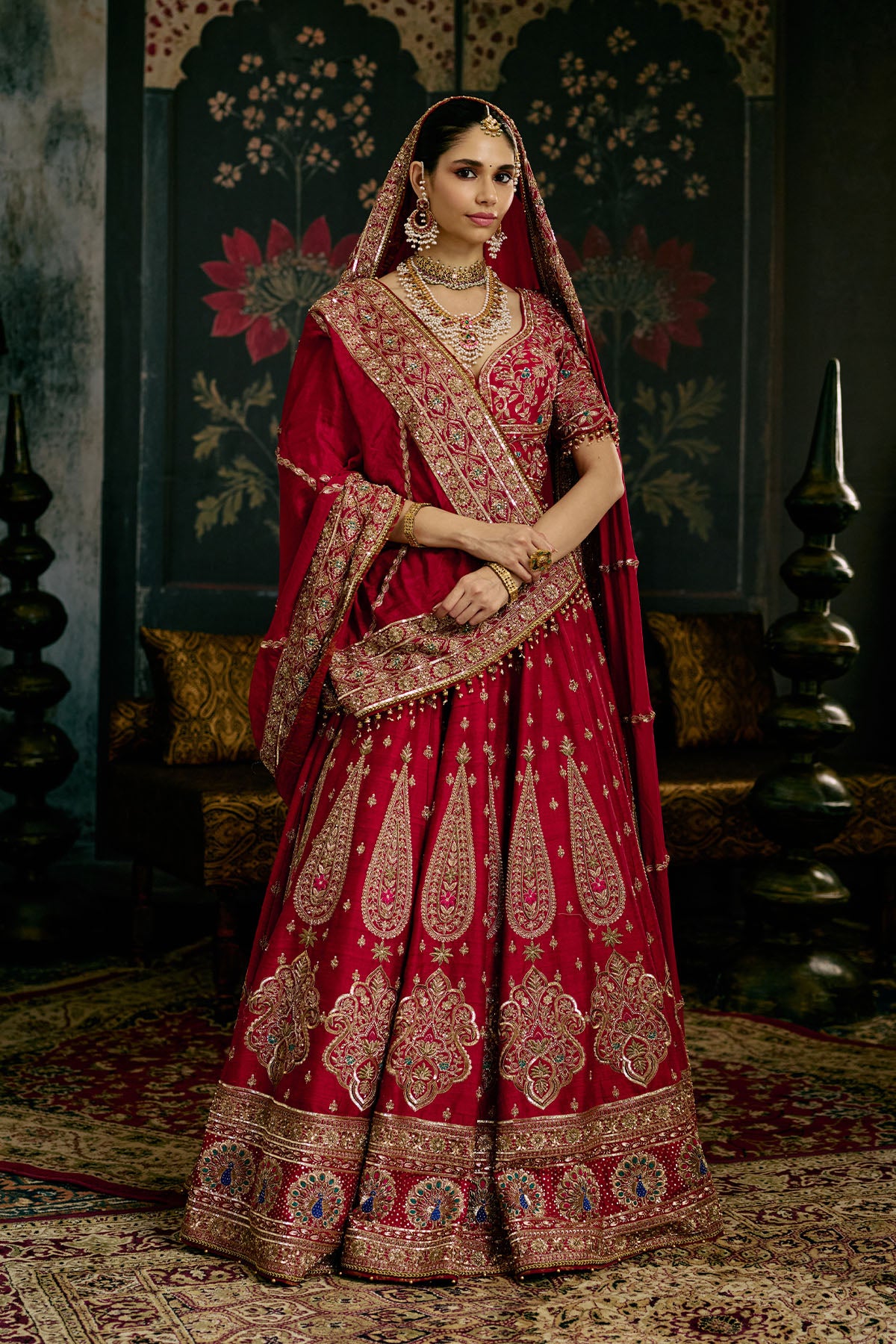 Red Lehenga