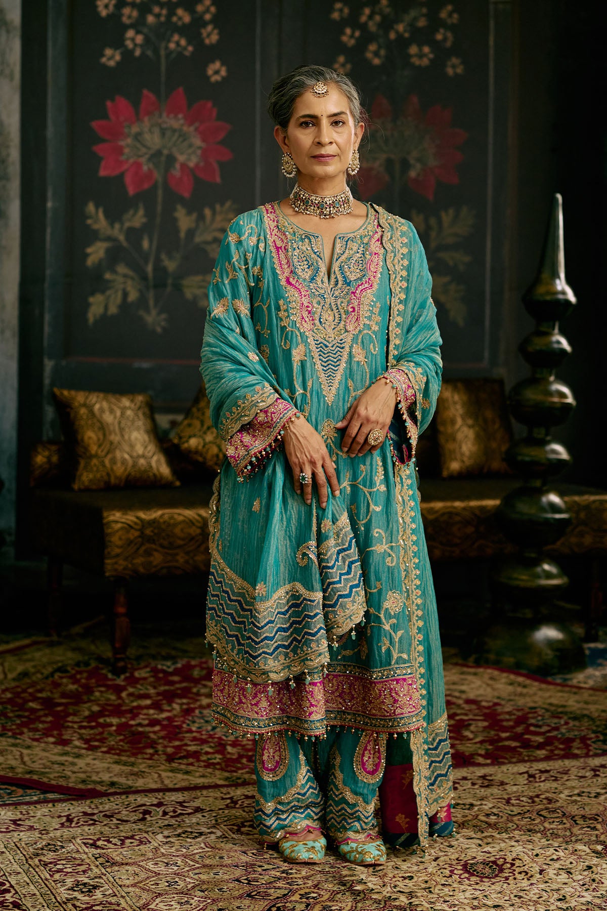 Firozi Salwar Suit