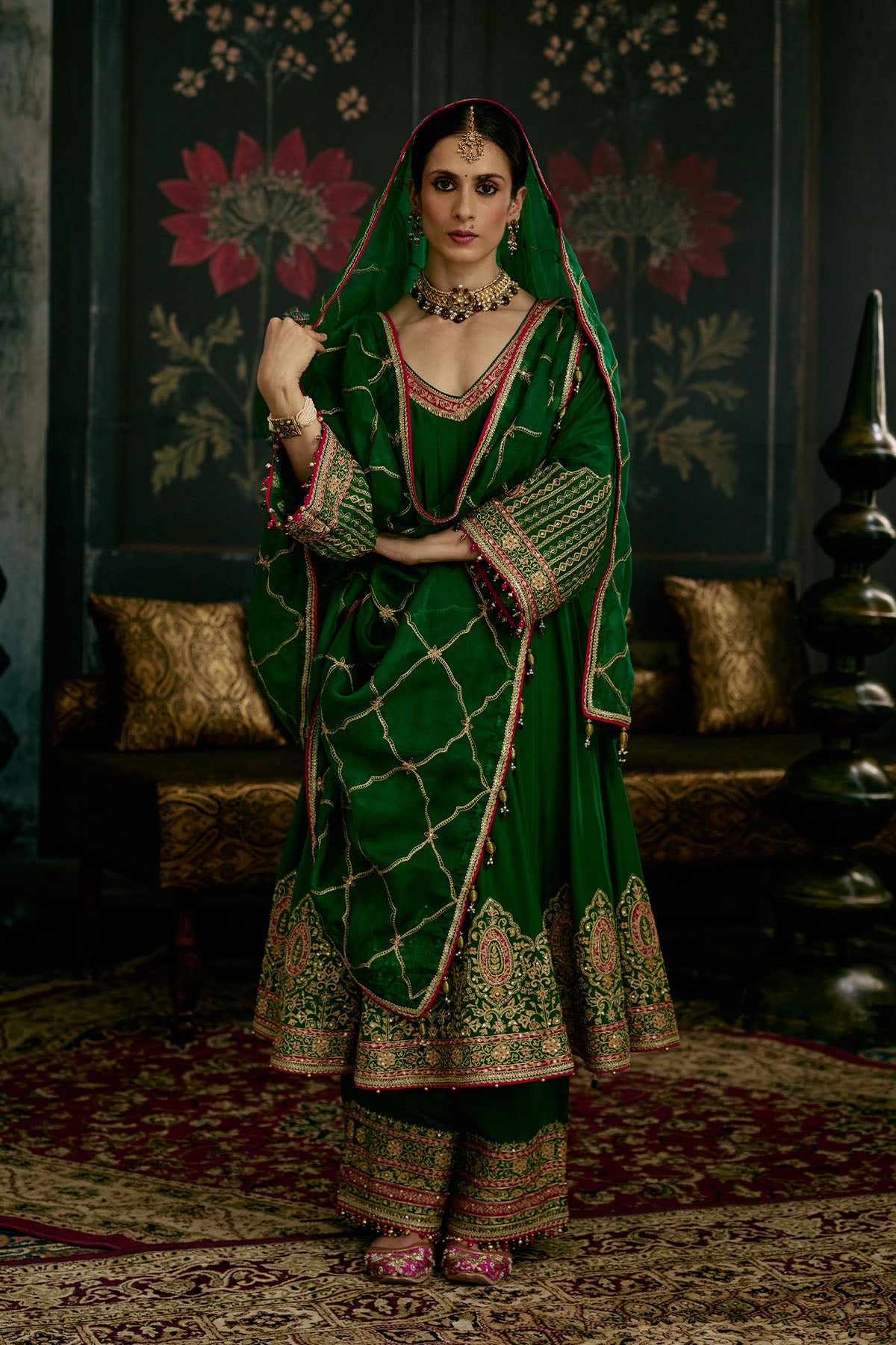 Emerald Green Anarkali