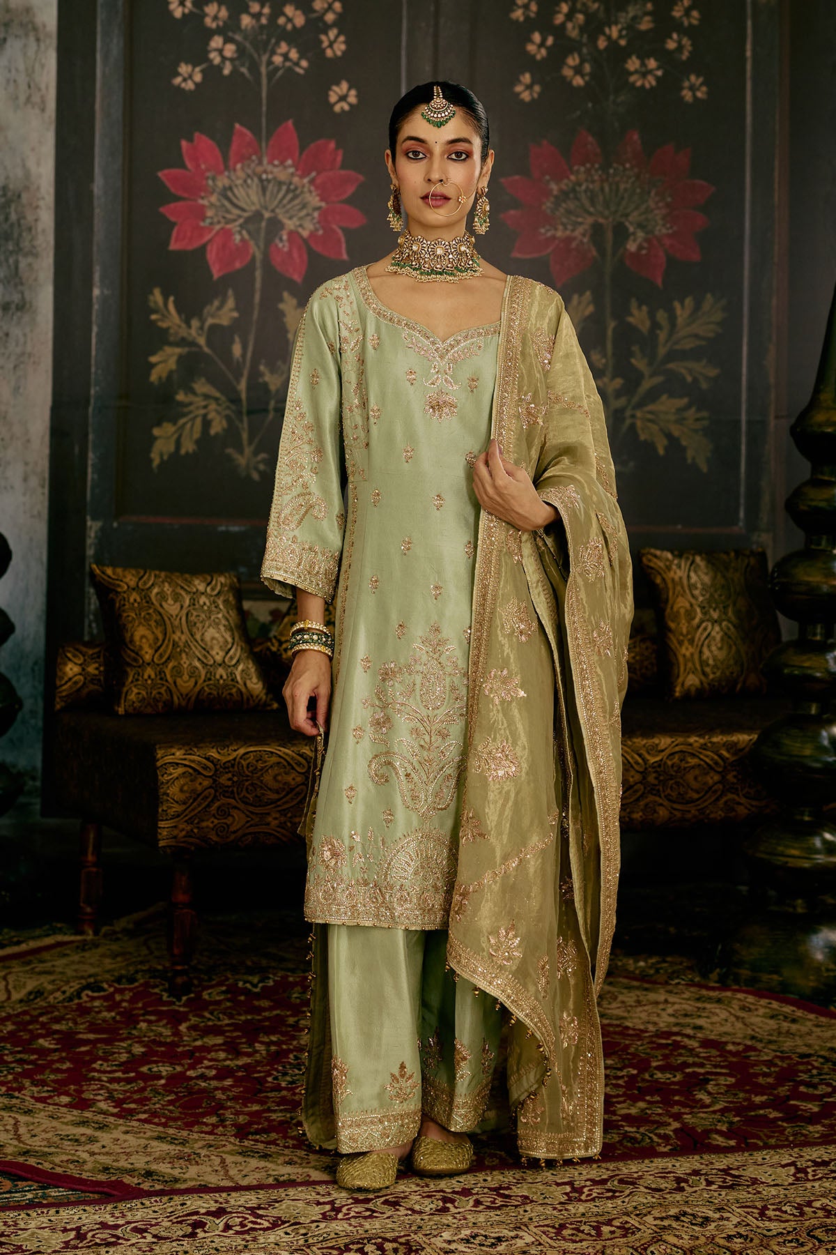 Pastel Green Salwar Suit