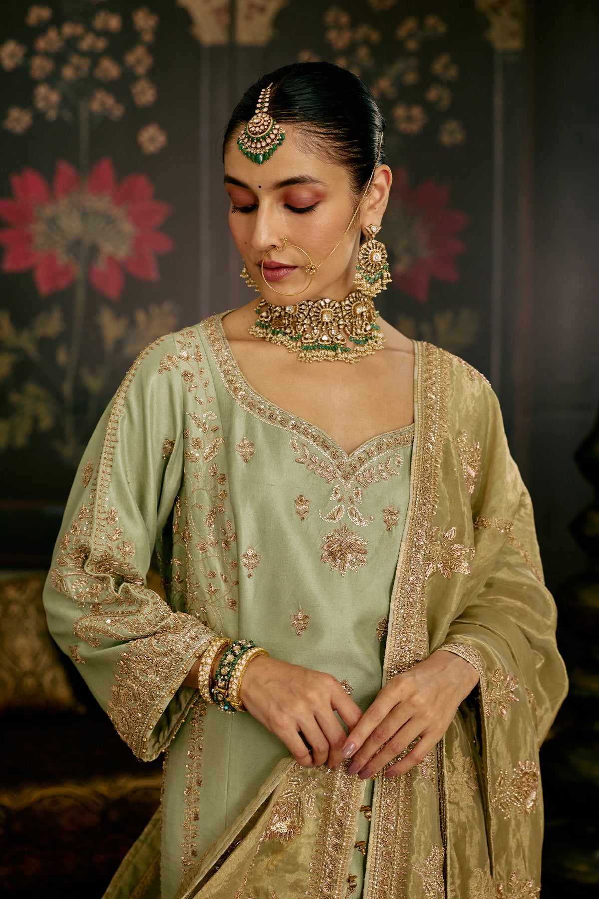 Pastel Green Salwar Suit
