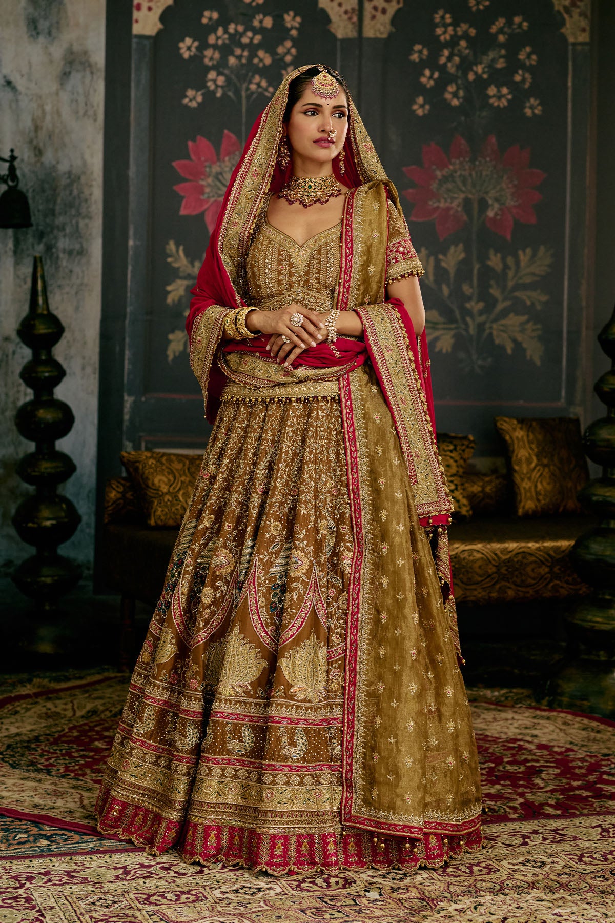 Sepia Brown Lehenga
