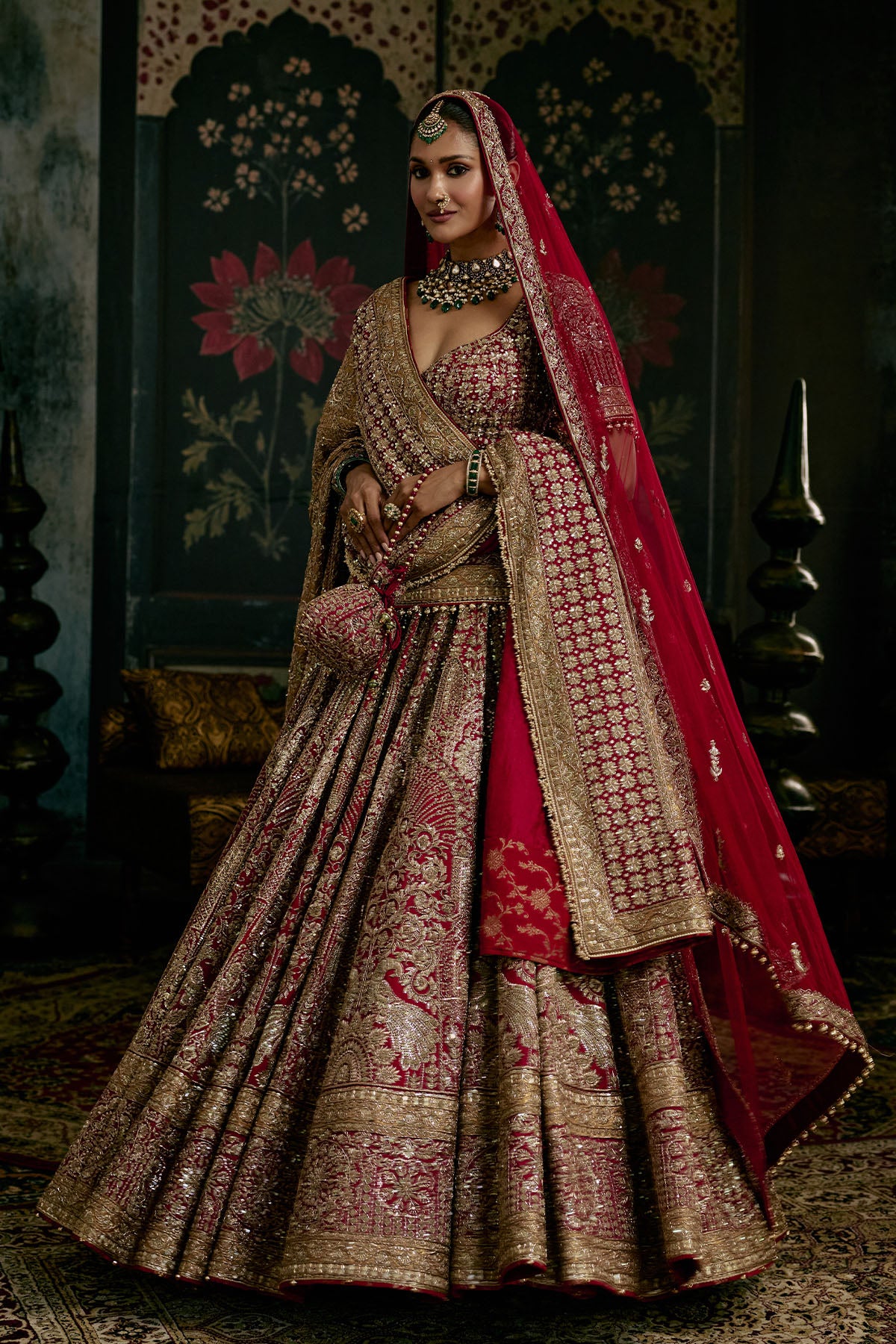 Deep Maroon Lehenga