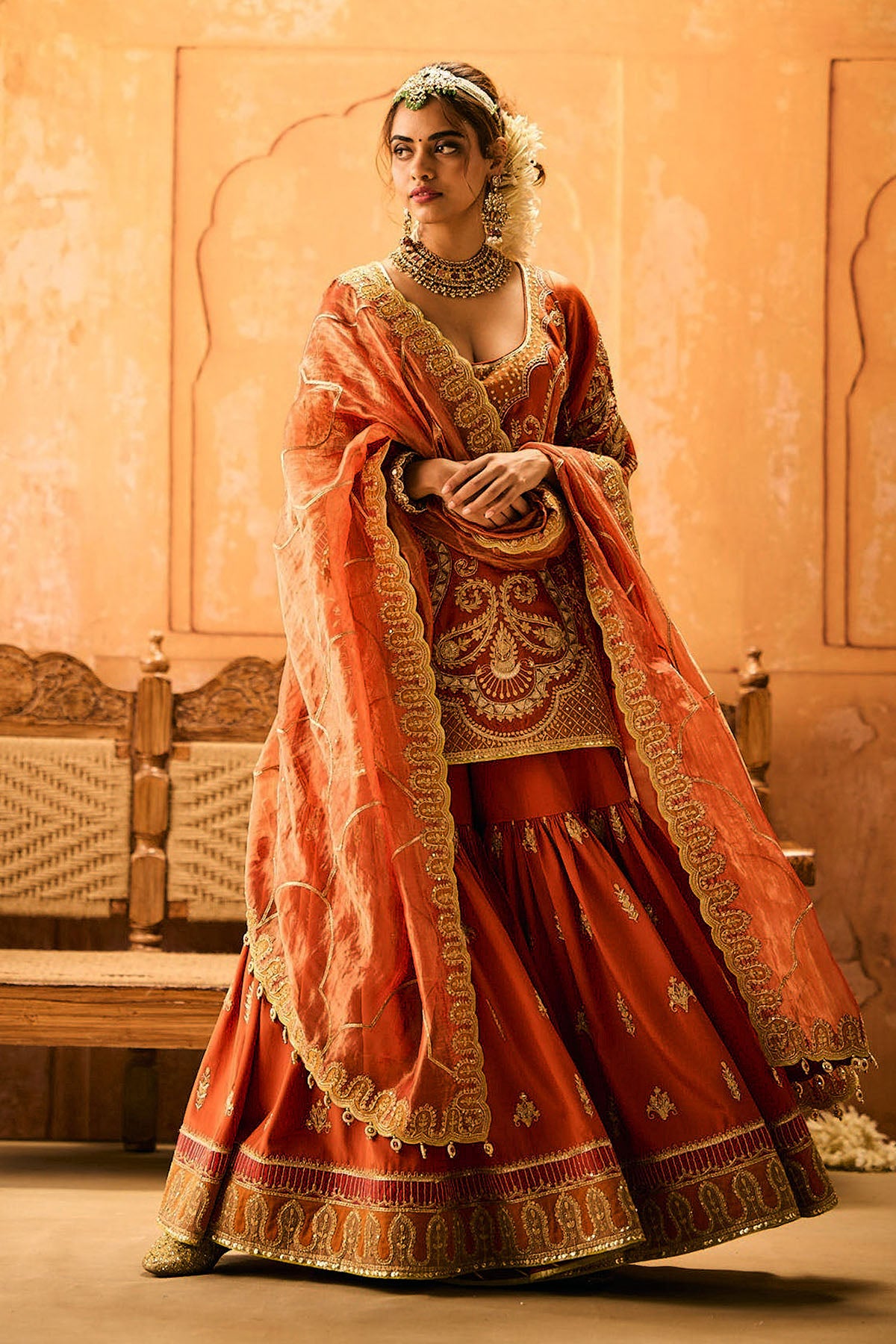 Rust Garara Suit