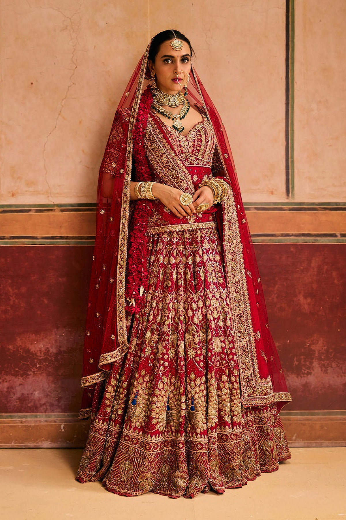 Red Lehenga