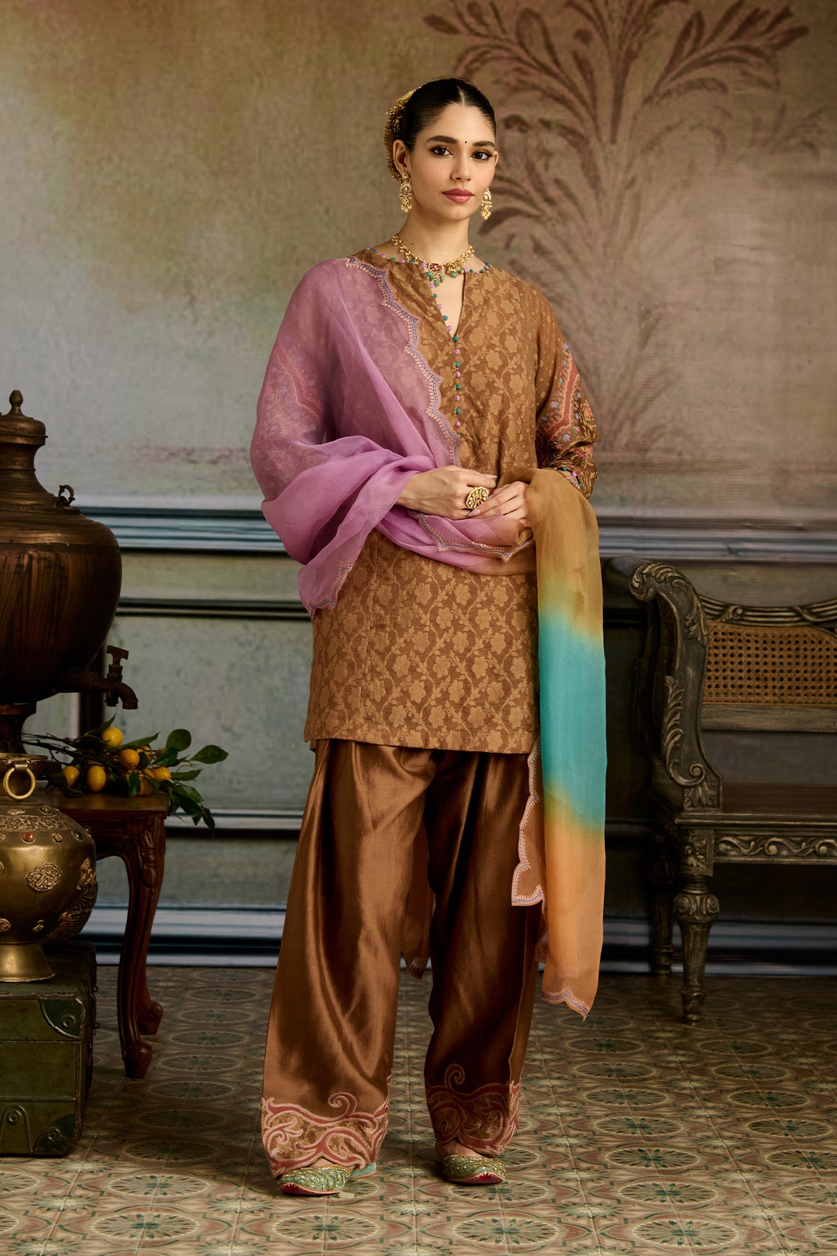 Brown Salwar Suit
