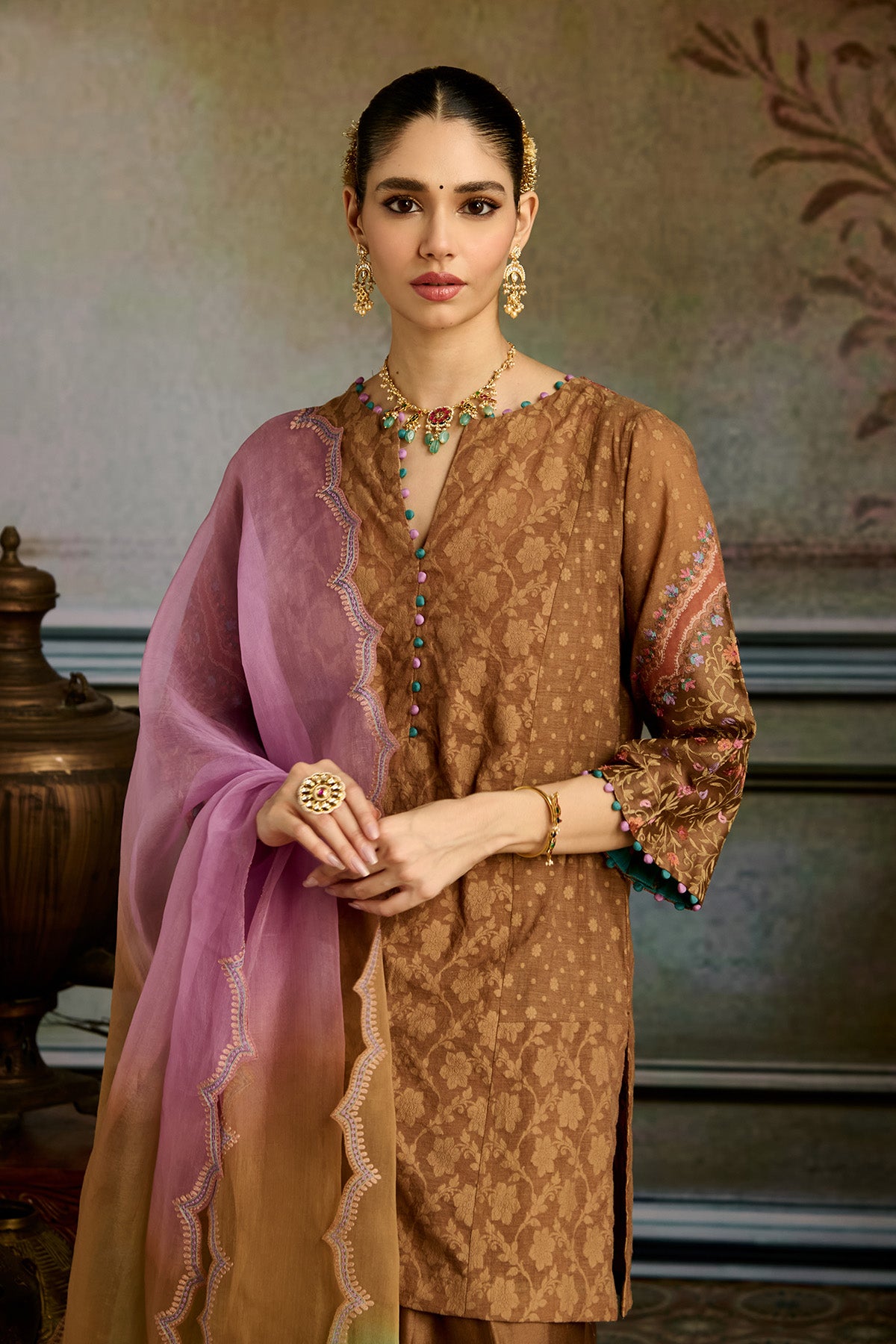 Brown Salwar Suit